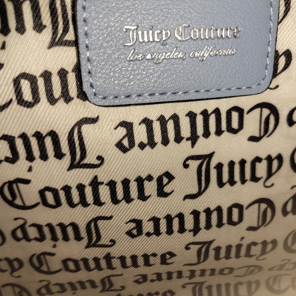 NWT Adorable Juicy Couture Slate Blue Purse - Picture 7 of 9